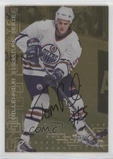 1999-00 ITG Be A Player Millennium Signature Series Gold Tom Poti #98 Auto 8d2