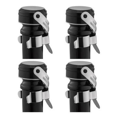 #ad 4Piece Leak Proof Keep Fresh Reusable Saver Cork Suitable Silver B8S51850 AU $22.70