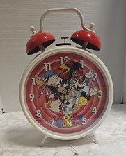 VTG Looney Tunes 1994 Alarm Clock 14" Westclox Warner Bros. USA Runs Well