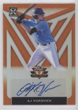 2020 Leaf Valiant Orange Prismatic 3/75 AJ Vukovich #BA-AJV Auto gp1