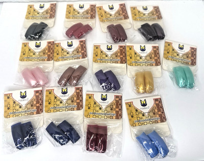 Lot Of 13 Nadeco 20 Piece Assorted Nail Tips Packs Various Colors