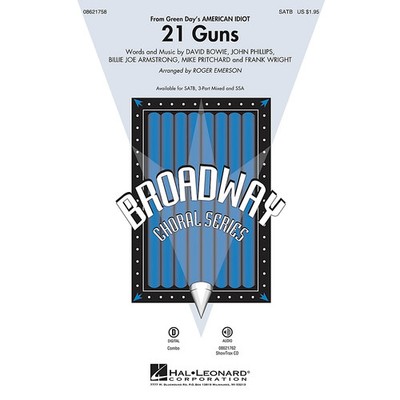 21 Guns (from Green Day's American Idiot) ShowTrax CD Arranged by Roger Emerson