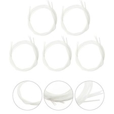 5 Sets Durable White Nylon Ukulele Strings for Repair and Music Performance
