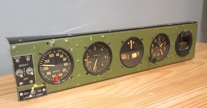 Original Waco CG-4A Hadrian Glider Instrument Panel