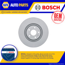 2x Par de discos de freno ventilados para VW GOLF delantero 2013 en juego de 340 mm Bosch VOLKSWAGEN