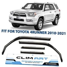 in-Channel Incredibly Durable Rain Guards for Toyota 4Runner For 4Runner 10-22