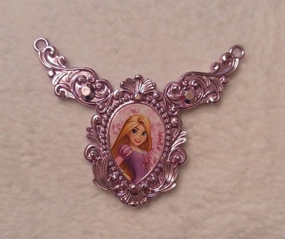 Disney Rapunzel Tangled Necklace Pendant - Purple Lavender Plastic