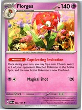 Florges 088/167 Uncommon Twilight Masquerade Pokemon Near Mint