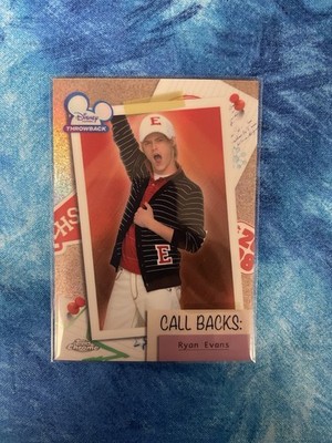 2026 Topps Chrome Disney Ryan Evans Call Backs High School Musical #HSM-4