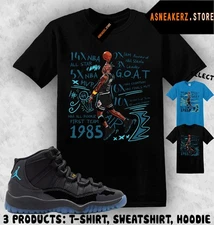 Shirt Match AJ 11 Gamma Blue 2025 Sneaker Matching Tee MJ 23 Accolades T-Shirt