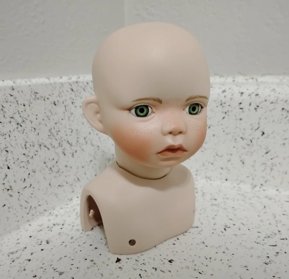 Lote de cabezas y torso de muñeca de porcelana vintage para muñeca de 8-12 pulgadas pieza de repuesto Foto 2 de 4