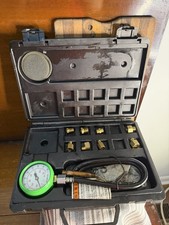 Snap-on Mt37a Oil Pressure Gauge Set With Adapters Instructions 0-100 Psi Aa