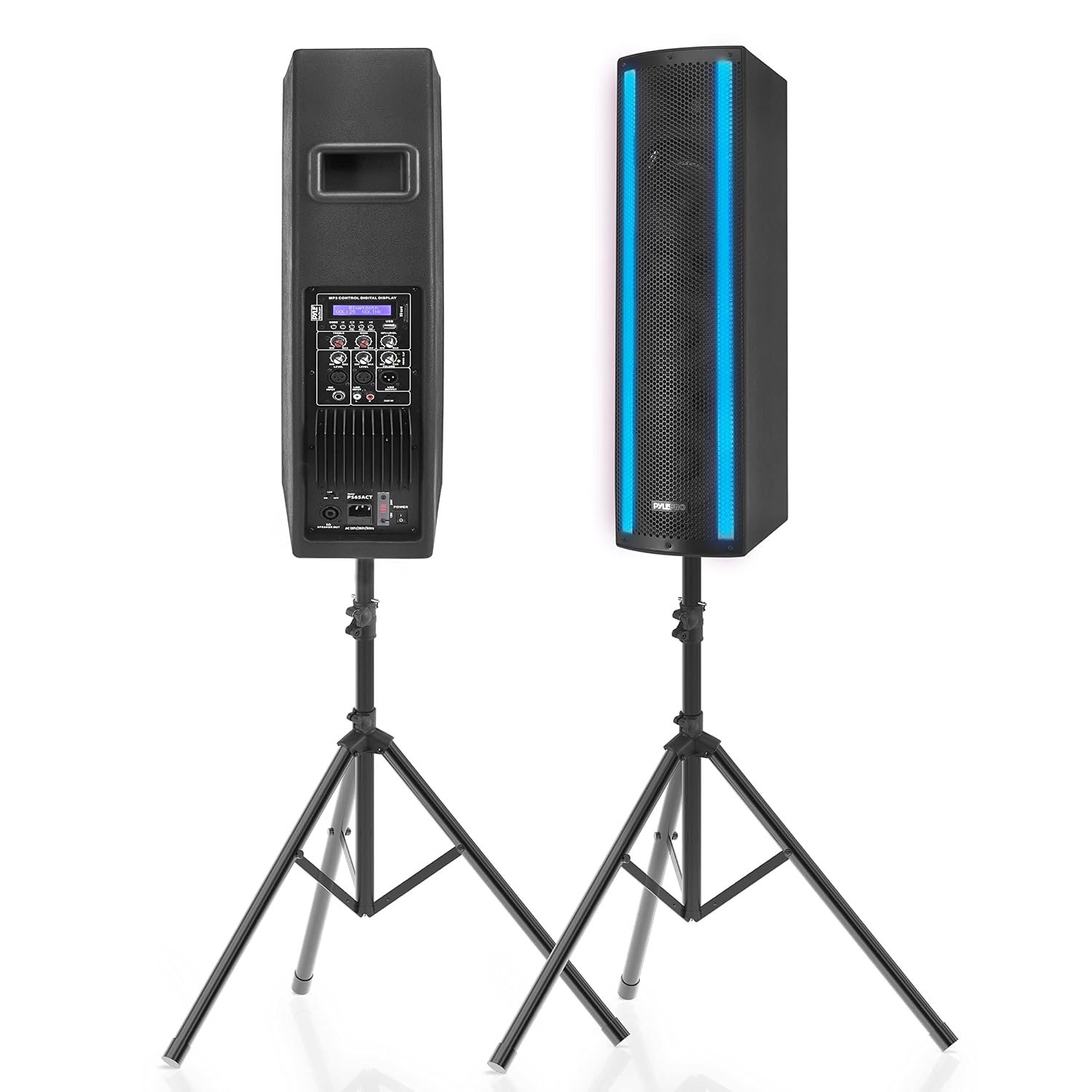 Pyle 2000W Bluetooth PA Speaker System - Active & Passive Outdoor Party Speaker