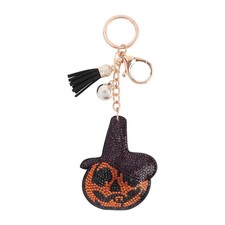 KC004 Halloween Pumpkin Witch Hat Rhinestone ...