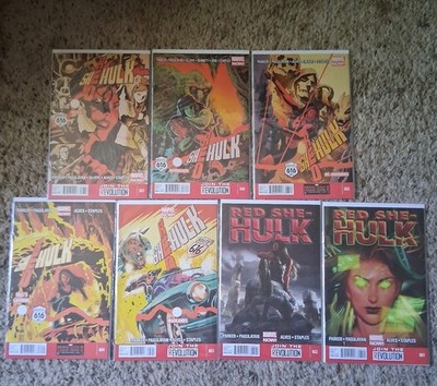 Red She-Hulk #61 - 67 Marvel Comics Lot Of 7 Modern Age Comics Unread Set Run