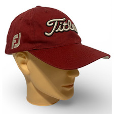 Titleist Pro V1 Fj Footjoy Golf Hat Ball Cap Adjustable Embroidered Logo Red