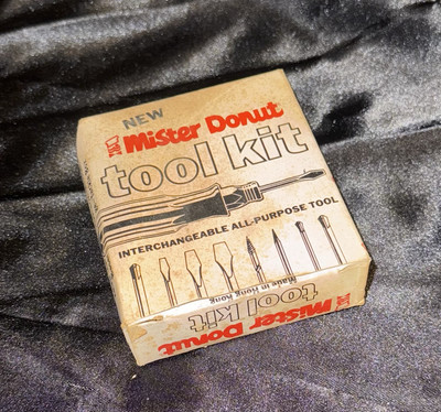 Vintage 1970 s Mr. Donut Tool Kit