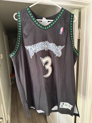 Stephon Marbury Minnesota Timberwolves Black Jersey Authentic Starter Sz 52