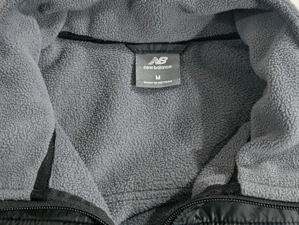 New Balance Mens Medium Full Zip Fleece Jacket RN 130893 - Image 4 of 4