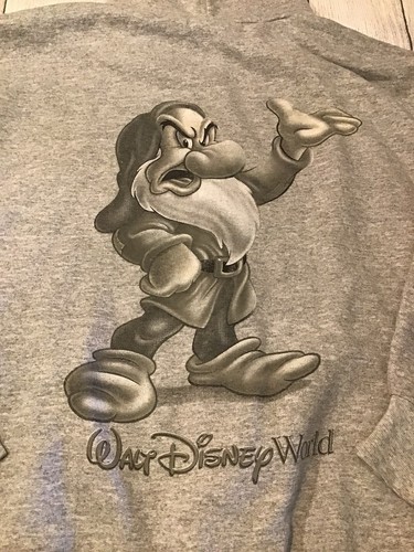 Vintage Walt Disney World Grumpy Sweatshirt Hoodie Jacket - Picture 6 of 6