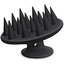 Hair Scalp Massager Shampoo Brush Scalp Care Hair Wash Brush Silicone Comb Green