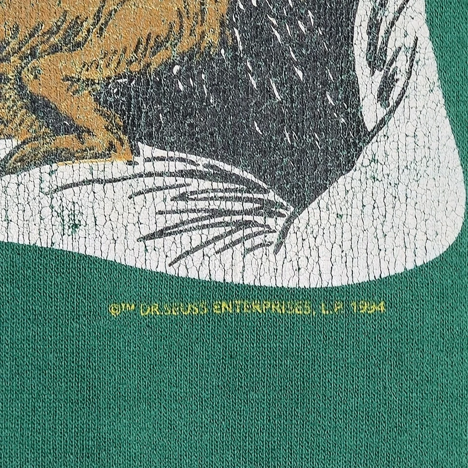 90s Dr Seuss How The Grinch Stole Christmas 1994 Crewneck Sweater Junior XL - Image 3 of 4