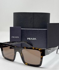 NEW PRADA PR 19WS 2AU8C1 Tortoise Dark Brown 52 mm Men's Sunglasses AUTHENTIC