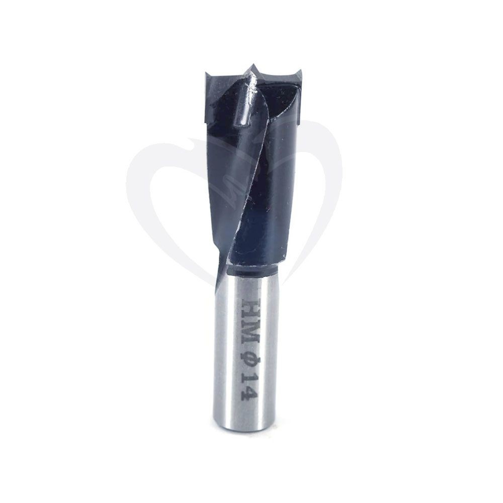 Whiteside DB14-57 Right Hand Brad Point Dowel Drill 14mmCD, 57mmOAL
