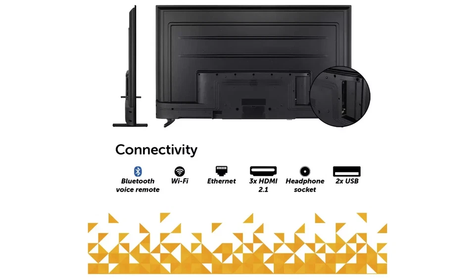 Bush 65 Inch 65UT24SB 4K UHD HDR TiVo Freely TV UK Delivery NEW - Image 3 of 3