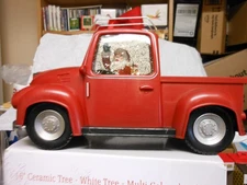 Christmas Is Forever "Red Truck Glitter Lightup Tabletop" 11 X6" NEW OTHER
