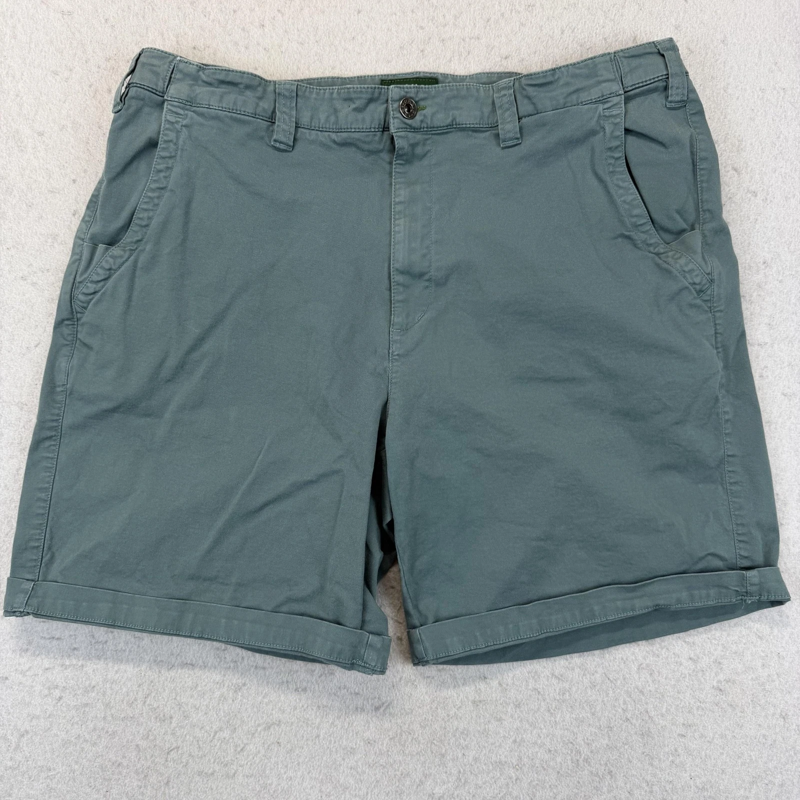 Orvis Shorts Mens 38 Green Stretch Chino Royal Wulff Fly Fishing 10 Inseam
