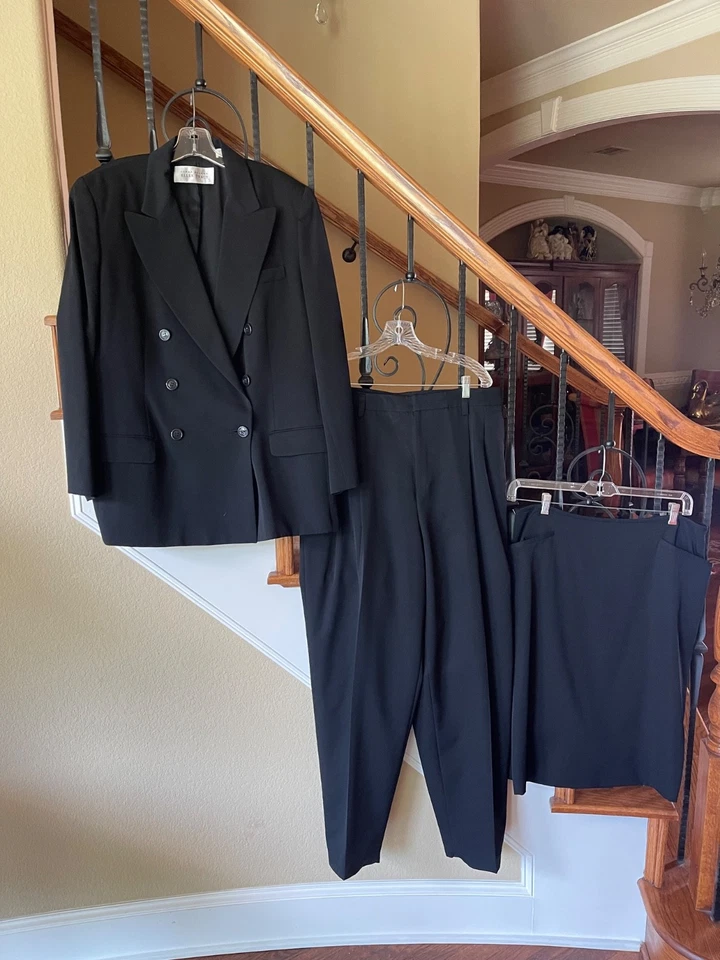 Ellen Tracey Black Women’s 3pc Suite, sz16, Pre-owned - Image 2 of 2