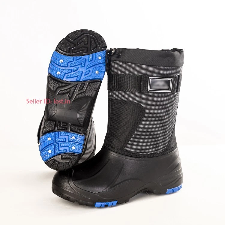 Mens Winter Warm Snow Boots Non-slip Outdoor Waterproof Fishing Boots Work Shoes
