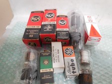 Lot of 10 Vintage Vacuum Tubes Sylvania GE Raytheon RCA and more 18