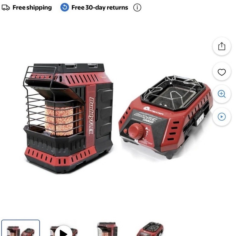 Mr. Heater BuddyFLEX Portable Propane Heater/Cooker 8,000-11,000 BTU Hose
