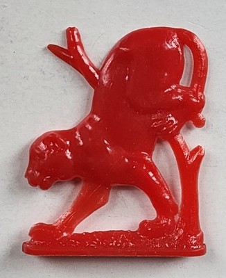 1953 Cracker Jack Toy Prize Alphabet Animal Stand Up Jaguar NOSCO  