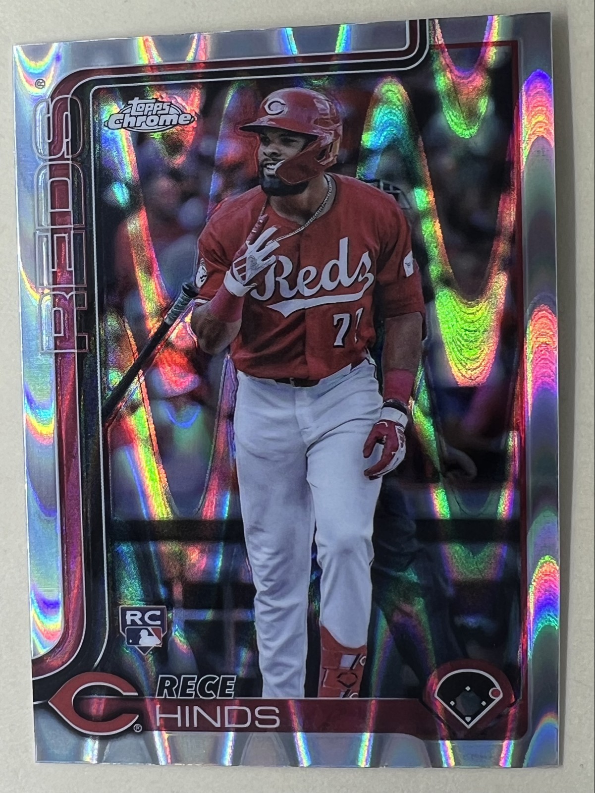2025 Topps Chrome - Rece Hinds #253 RayWave Refractor (RC)