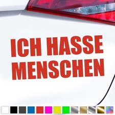 Ich Hasse Menschen Aufkleber I hate People Sticker Auto Geschenkidee