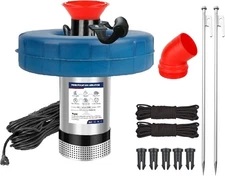 Pond Fountain Aerator 750W -Pond Fountain -1HP 15000 GPH Floating Aerator Pum...