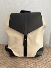 Deux Lux Demi Backpack Canvas Black White Fabfitfun