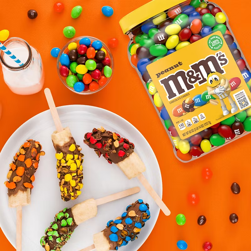 M&M's Peanut Milk Chocolate Candy Bulk Jar – 62 Oz Party Size (FREE SHIPPING!)