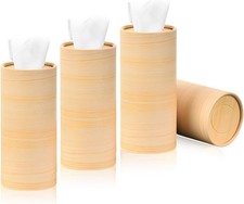 4 PCS Car Tissue Holder, Quick Convenient Refill Cylinder Facial Tissue Holder,