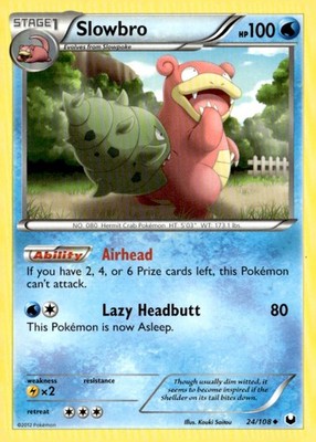 Slowbro Uncommon Dark Explorers 24/108 Pokémon TCG