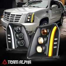 Fits 2007-2014 Cadillac Escalade Esvext Blackclear Led Switchback Headlights Fits 2007-2014 Cadillac Escalade Esvext Blackclear Led Switchback Headlights