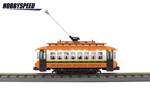 MTH RAILKING TRANSYLVANIA TRACTION BUMP N GO TROLLEY MIT LEDS SPUR O 30-5226 NEU | Zustand: New
