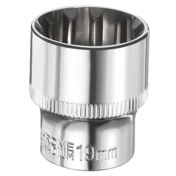 "12-Punkte-Stecknuss 3/8\" Antrieb 19Mm Metrisch Flache Impact-Stecknuss"-image