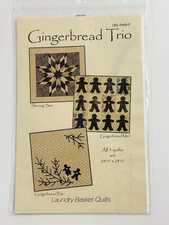 Gingerbread Trio Pattern Laundry Basket Quilts