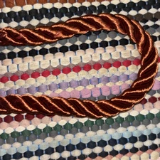 1/2” Twist 3 Cord Rope Trimming 5 Continuous Yards Soft Cotton Acetate 12mm