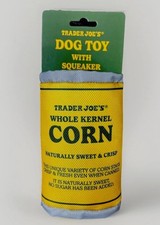 BRAND NEW LIMITED EDITION Trader Joes Corn Can Dog Toy