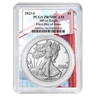 2023-S Proof $1 American Silver Eagle PCGS PR70DCAM FDOI Golden Gate Bridge